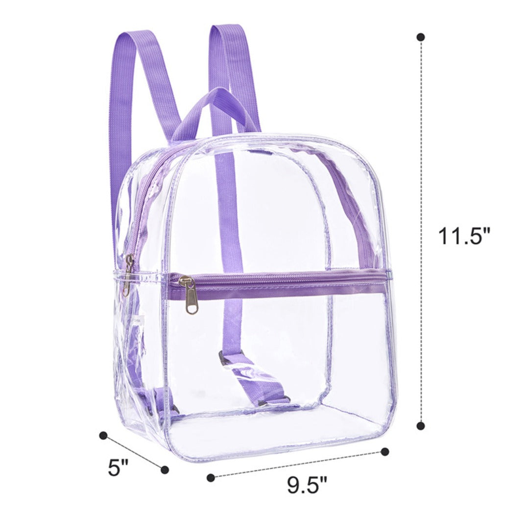Mochila Transparente PVC – Varios Colores, Impermeable y Resistente para el Trabajo