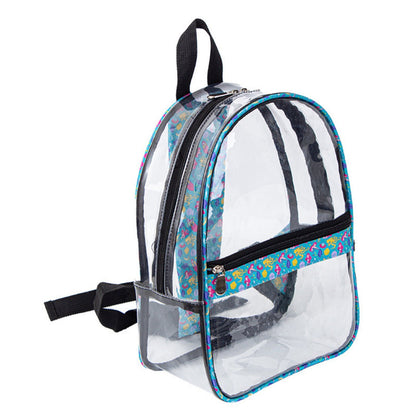 Mochila Transparente PVC con Diseño – Impermeable, Espaciosa y Resistente