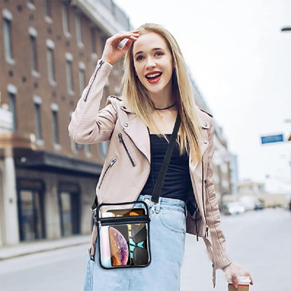 Bolsa Crossbody Transparente PVC – Impermeable, Ligera y Lista para el Trabajo
