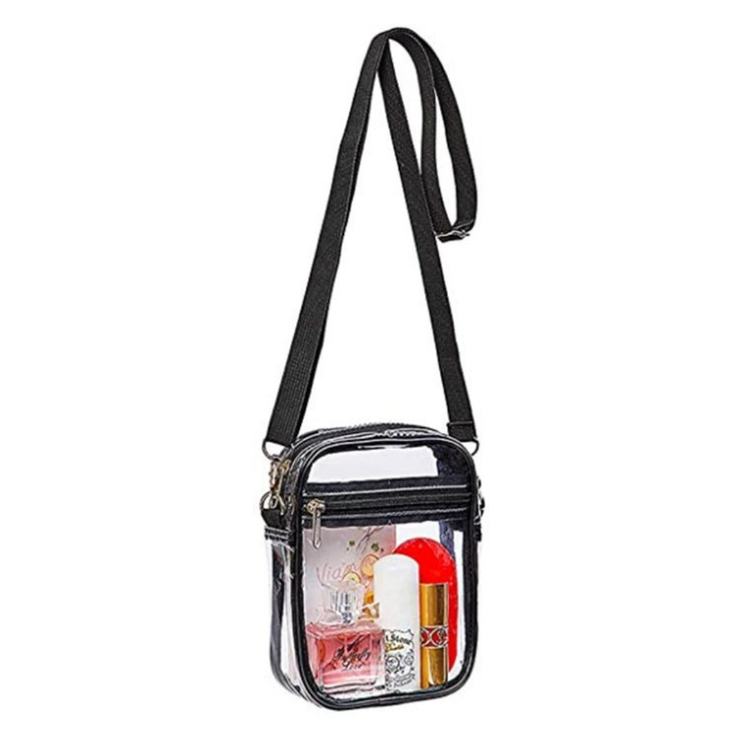 Bolsa Crossbody Transparente PVC – Impermeable, Ligera y Lista para el Trabajo