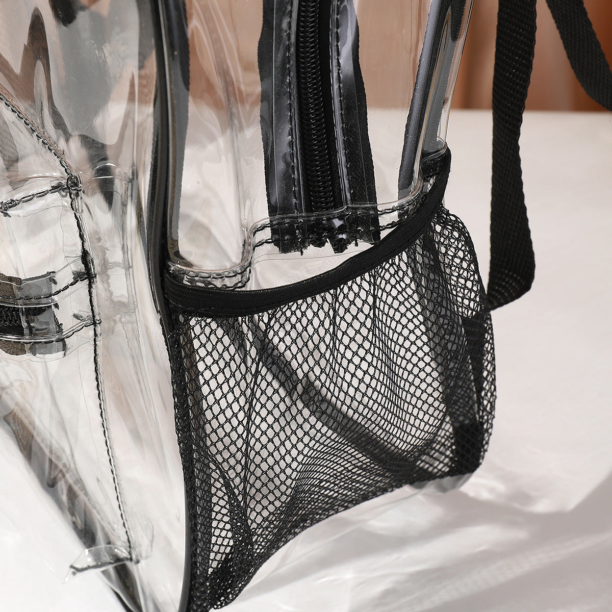 Mochila del Trabajador Transparente PVC – Impermeable, Alta Capacidad y Resistente al Frío