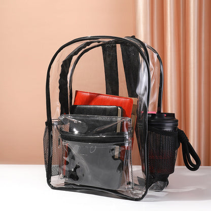 Mochila del Trabajador Transparente PVC – Impermeable, Alta Capacidad y Resistente al Frío