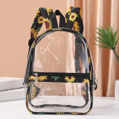 Mochila Transparente PVC con Diseño – Impermeable, Espaciosa y Resistente
