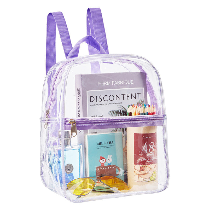 Mochila Transparente PVC – Varios Colores, Impermeable y Resistente para el Trabajo