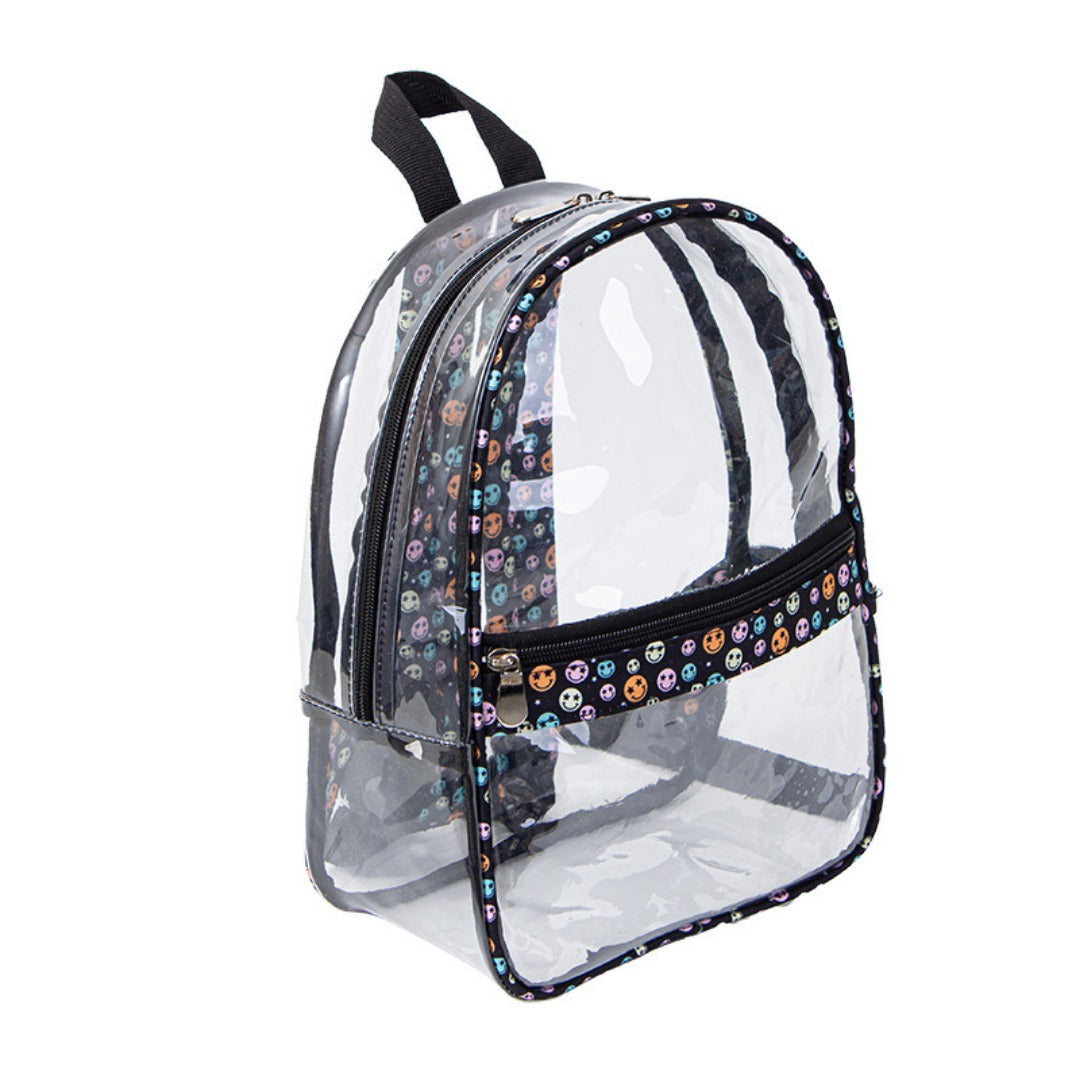Mochila Transparente PVC con Diseño – Impermeable, Espaciosa y Resistente