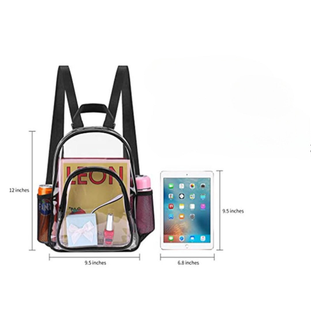 Mochila Transparente PVC – Impermeable, Ligera y Resistente para el Trabajo Diario